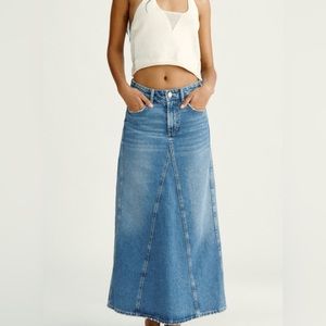 2000s Denim Maxi Skirt